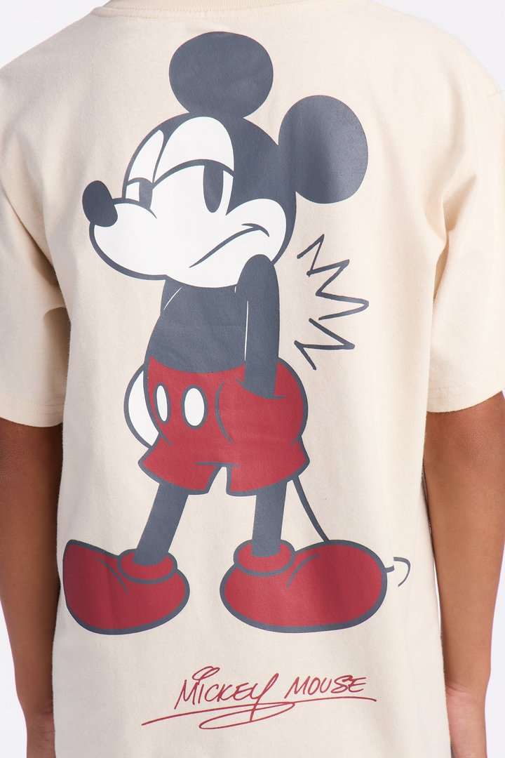 Mini Disney Mickey Mouse Premium Short Sleeve Tee - Natural