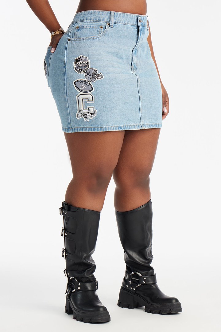NFL Dallas Cowboys Denim Mini Skirt - Denim
