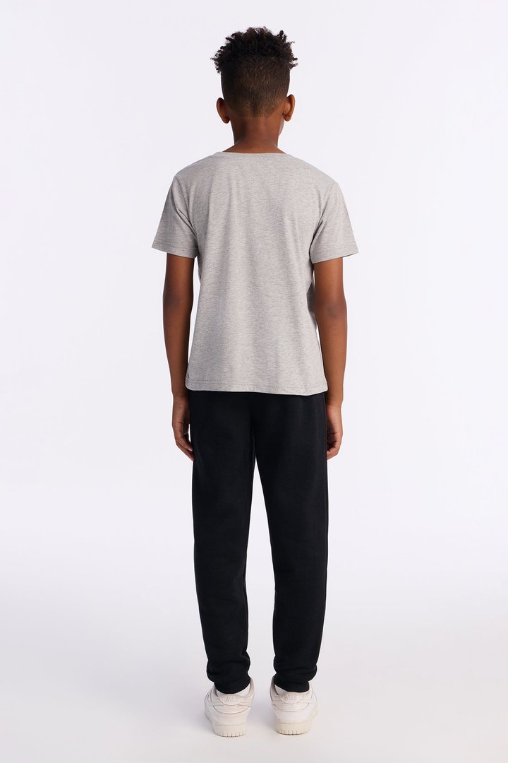 Mini New York City Vibe Jogger Pant Set - Heather/Combo