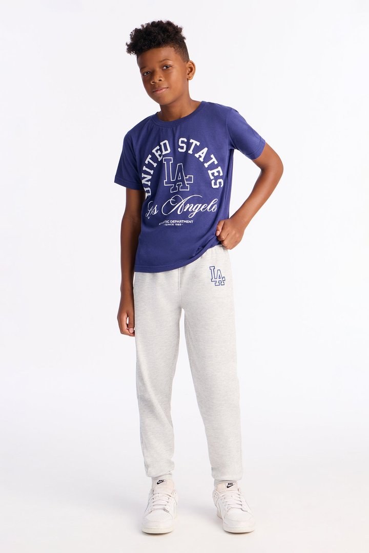 Mini United States Los Angeles Jogger Pant Set - Navy/combo