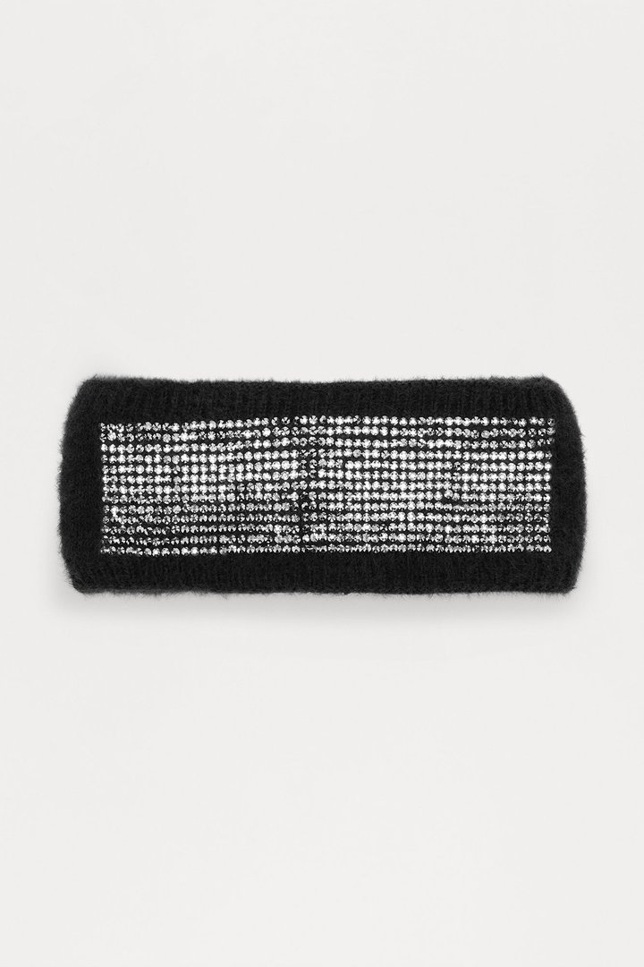 A Lot Of Sparkle Rhinestone Headband - Black