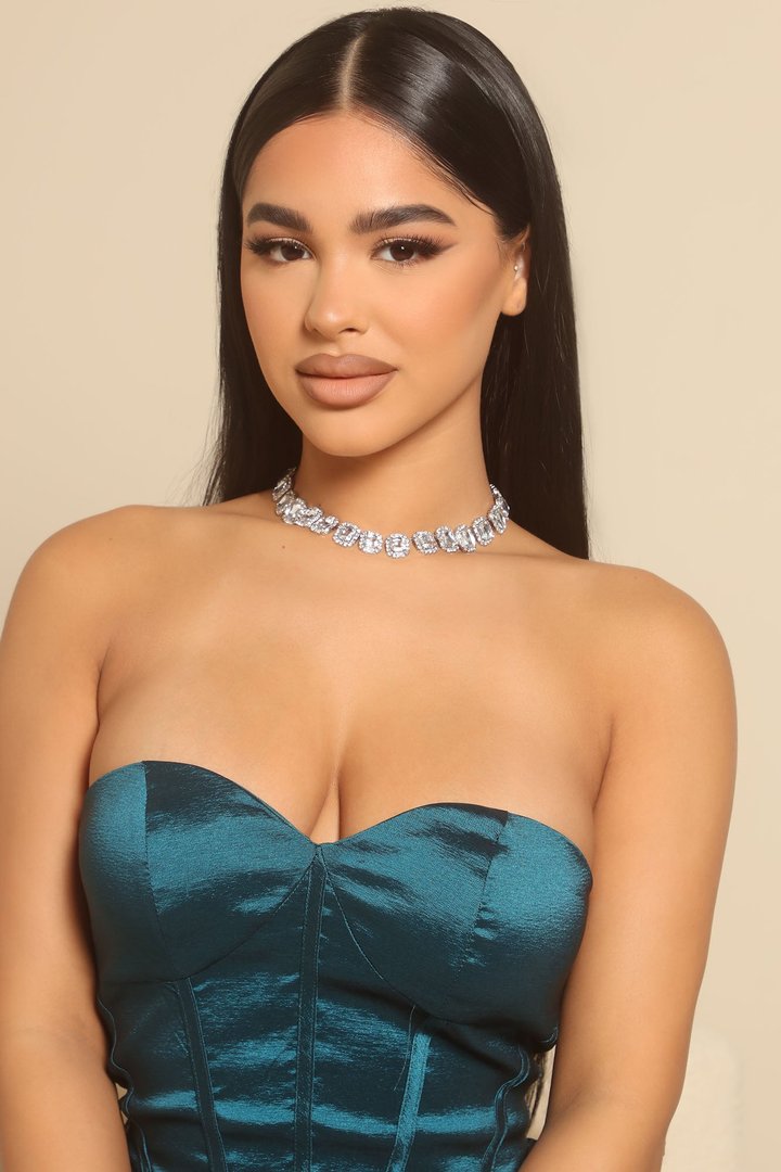 Ice Princess Choker Necklace - Silver