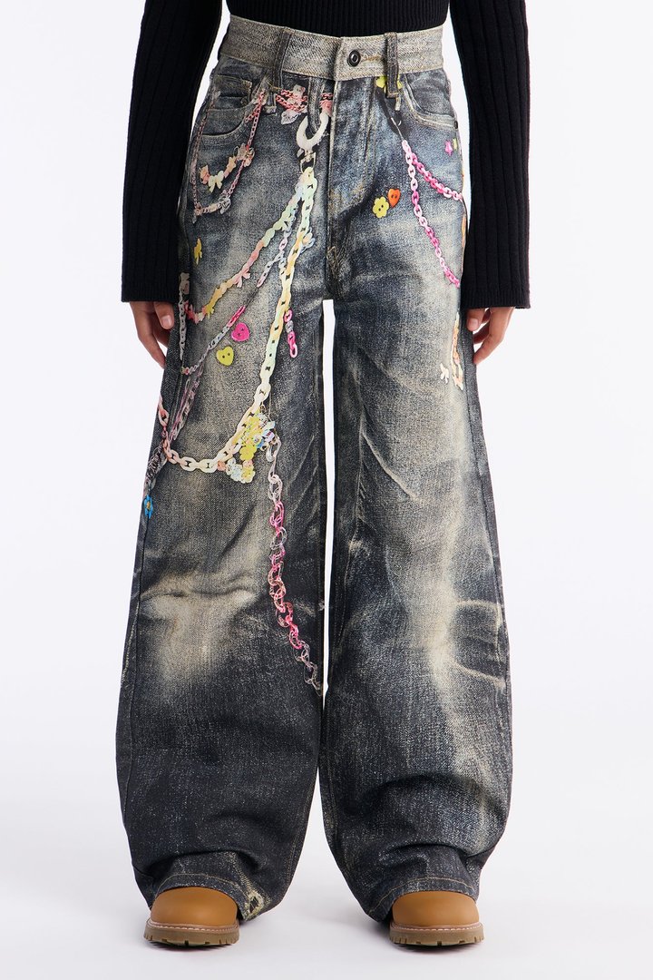 Mini Ashley Wide Leg Jean - Dark Wash