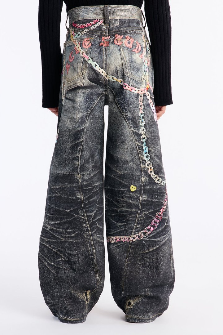 Mini Ashley Wide Leg Jean - Dark Wash