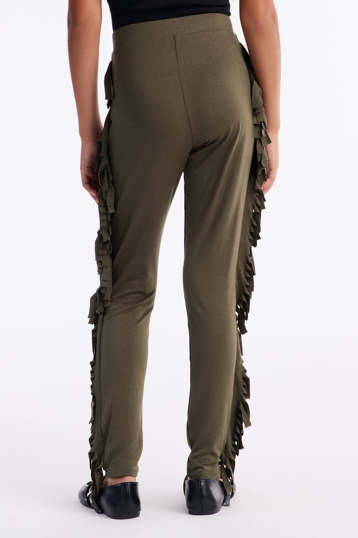 Mini Shake It Like a Fringe Shaker Legging - Military Green
