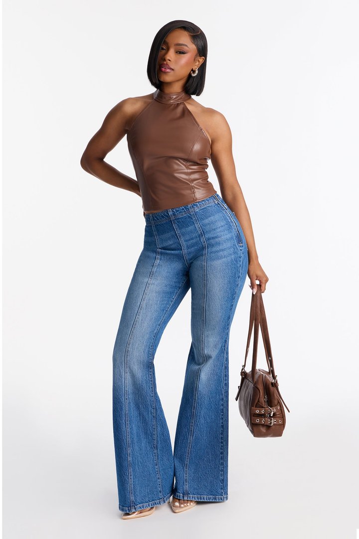 Look Both Ways Stretch Flare Jeans - Medium Wash