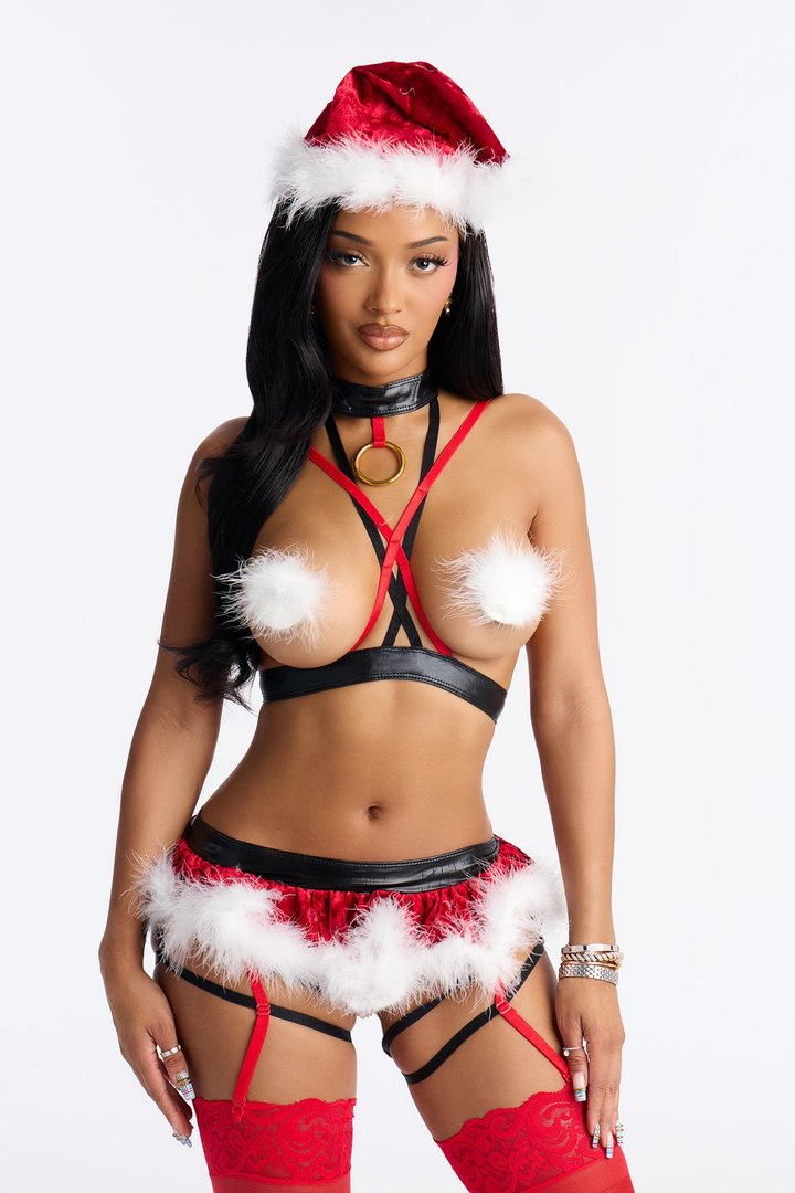 Ride My Sleigh 3 Piece Bedroom Costume - Red/combo