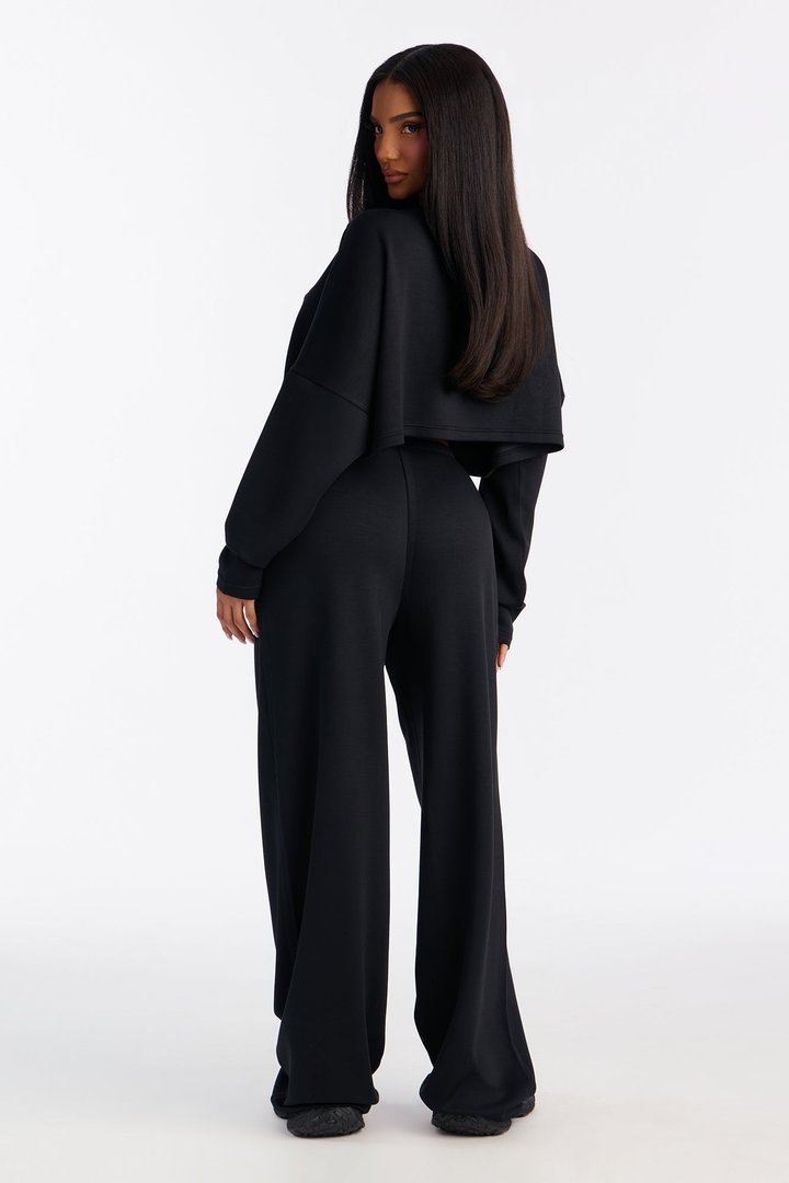 Match My Vibe Modal Lounge Pant - Black