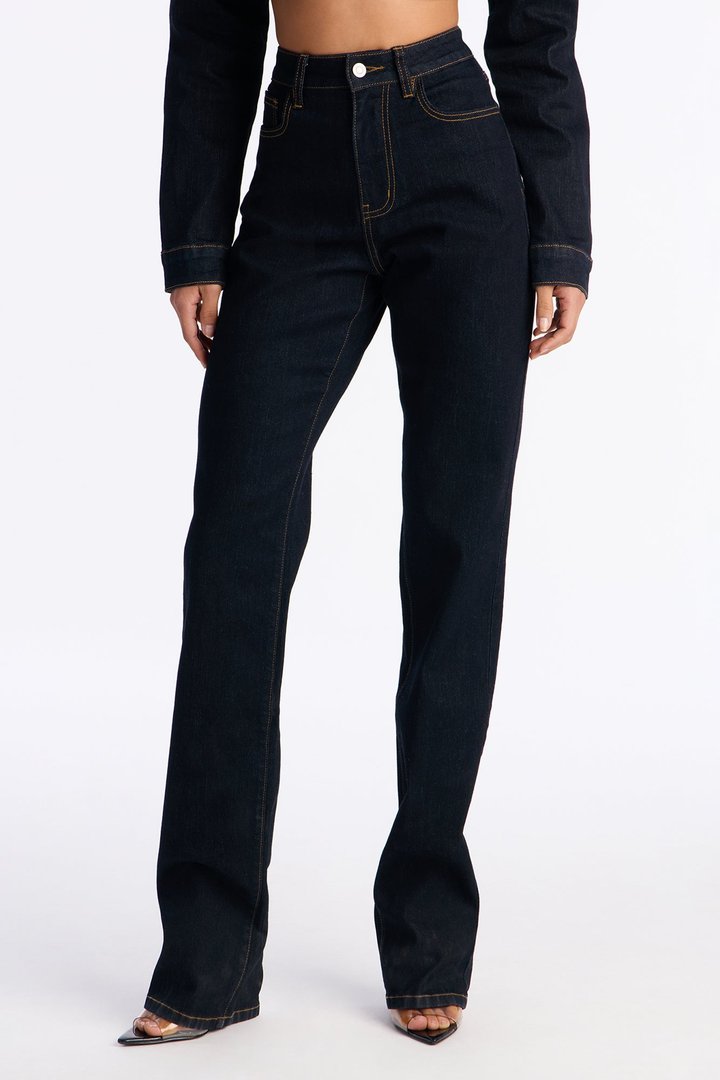 Tall Pinegrove Stretch Straight Leg Jeans - Dark Wash