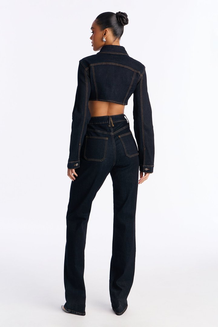 Tall Pinegrove Stretch Straight Leg Jeans - Dark Wash