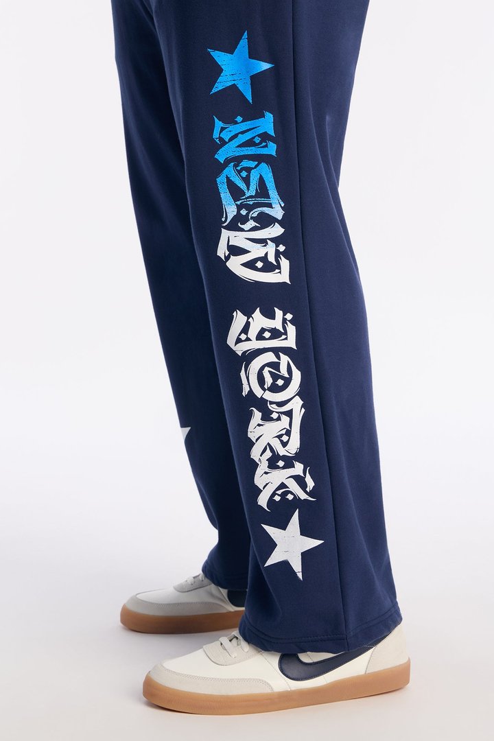 New York All Star Baggy Sweatpants - Navy