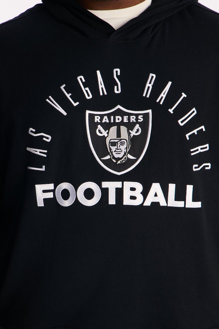 Raiders Barrel Roll Oversized Hoodie - Black