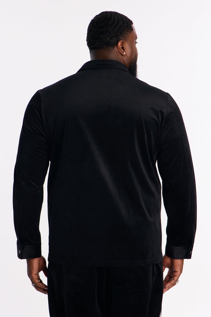 Crescent Button Up Shirt - Black