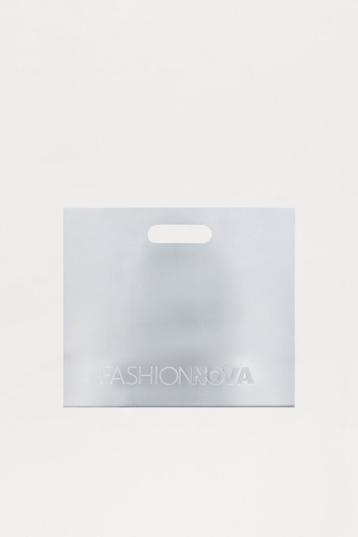 Fashion Nova Gift Bag - Chrome - Silver