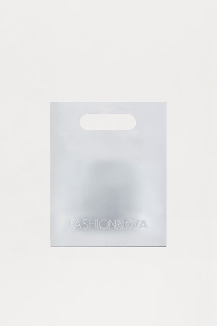 Fashion Nova Gift Bag - Chrome - Silver