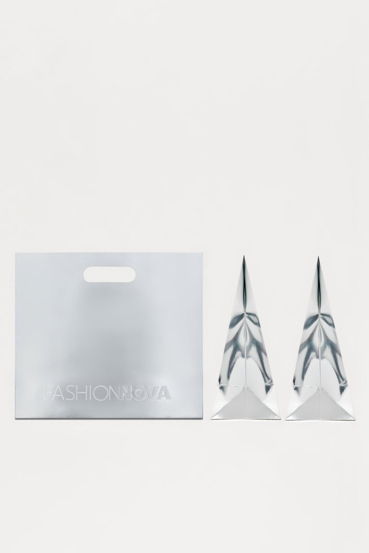Fashion Nova Gift Bag - Chrome - Silver