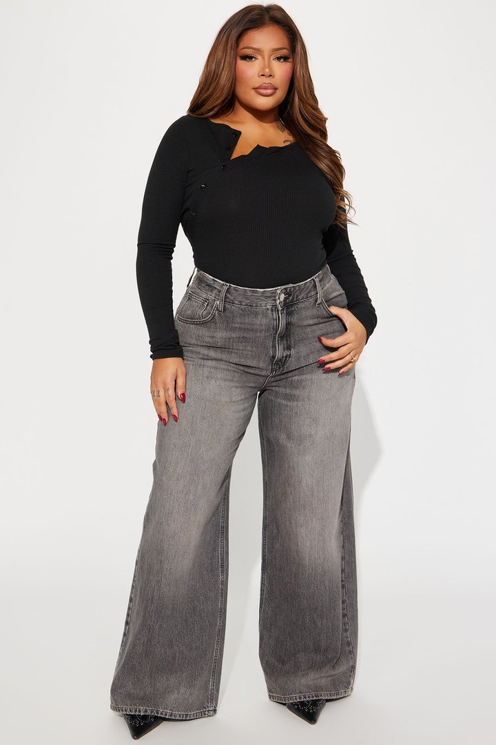 The Big Debut Baggy Jeans - Grey