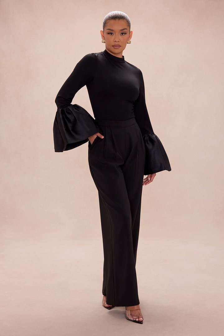 Estelle Bell Sleeve Top - Black