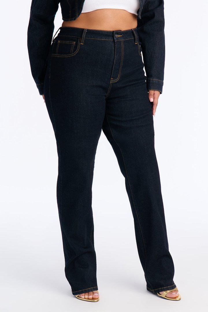 Tall Pinegrove Stretch Straight Leg Jeans - Dark Wash