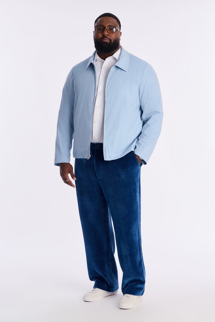 Straight Ashwood Cord Pant - Navy