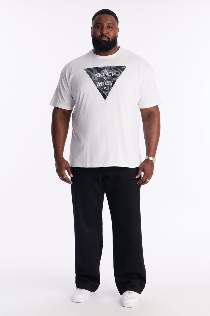 Money & Moet Short Sleeve Tee - White