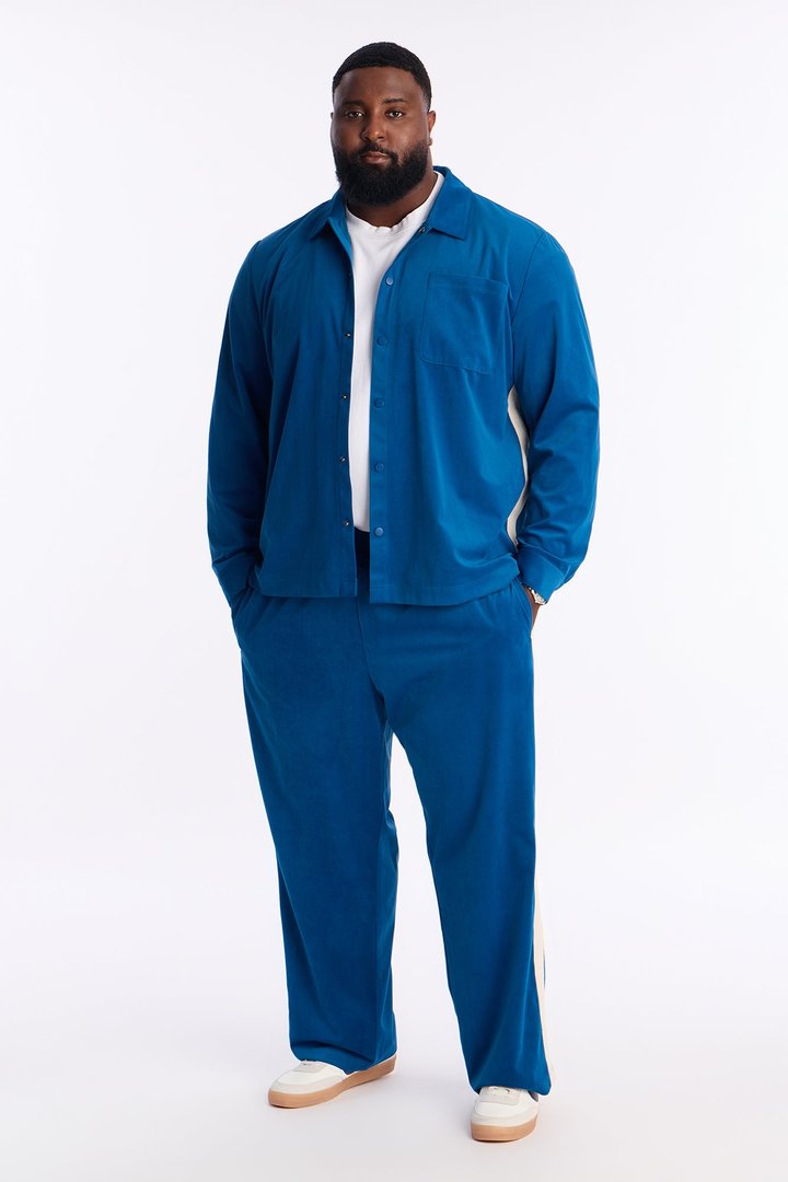 Crescent Button Up Shirt - Blue