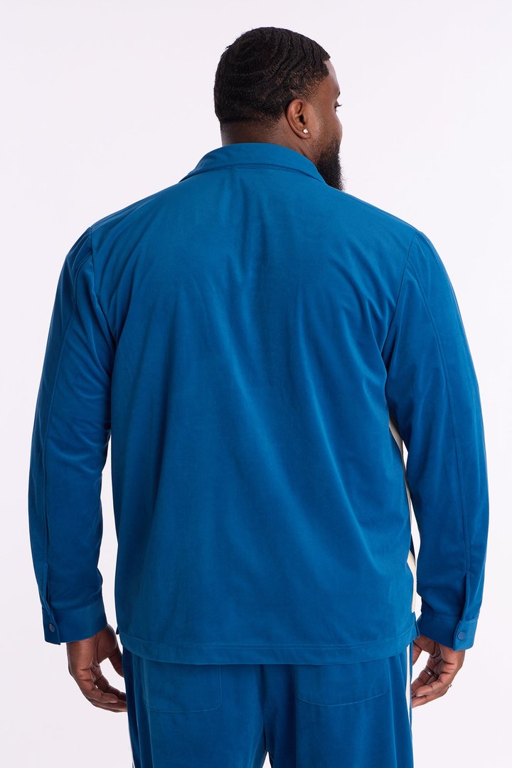 Crescent Button Up Shirt - Blue