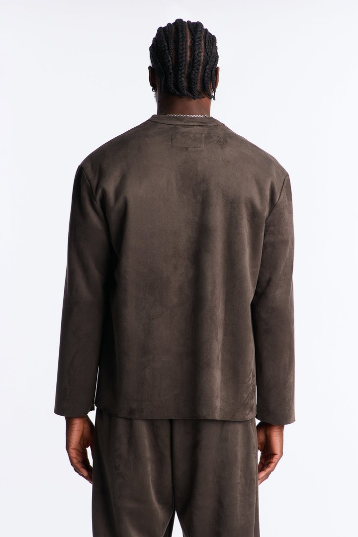 Noven Edge Suede Jacket - Grey