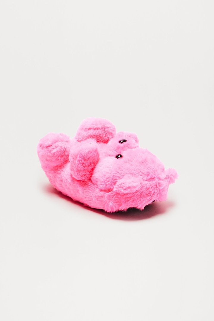 Mini Cute And Cuddly Teddy Bear Slippers - Pink
