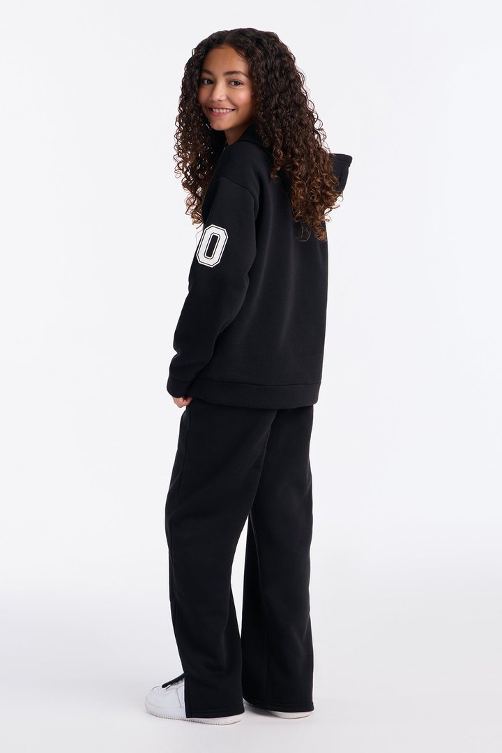 Mini Brooklyn NY Fleece Pant Set - Black/Red