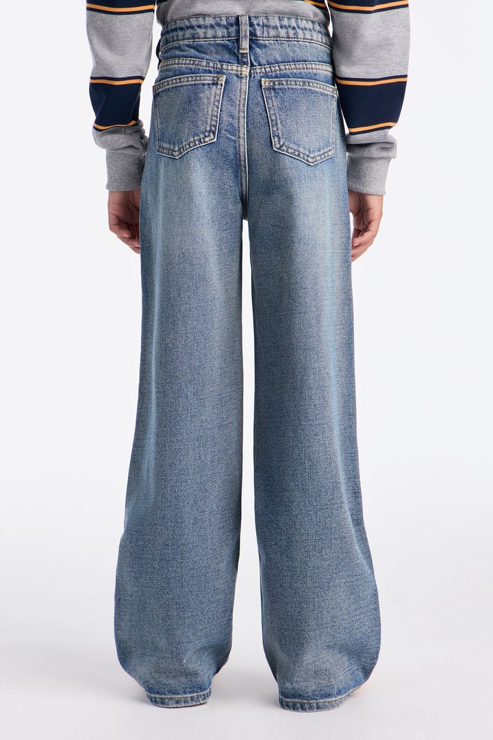 Mini Calling It Off Baggy Jeans - Vintage Wash