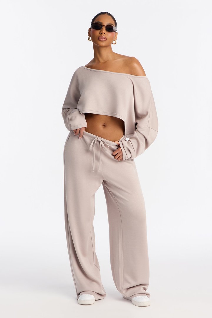 Match My Vibe Modal Lounge Pant - Stone