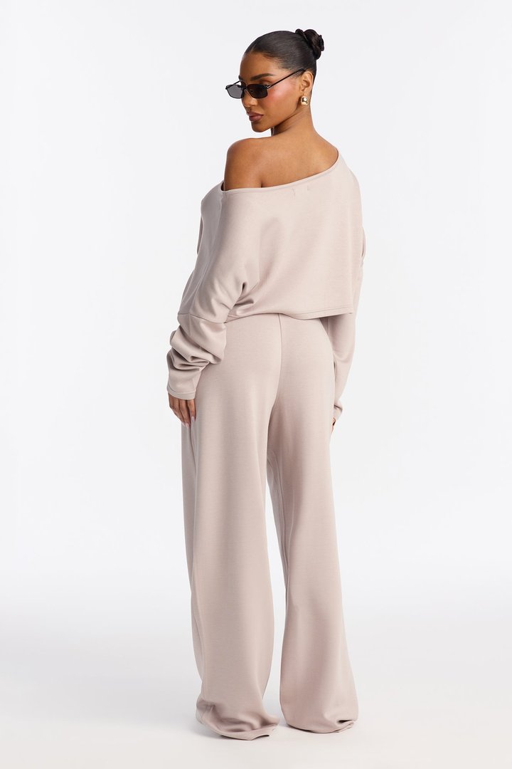 Match My Vibe Modal Lounge Pant - Stone
