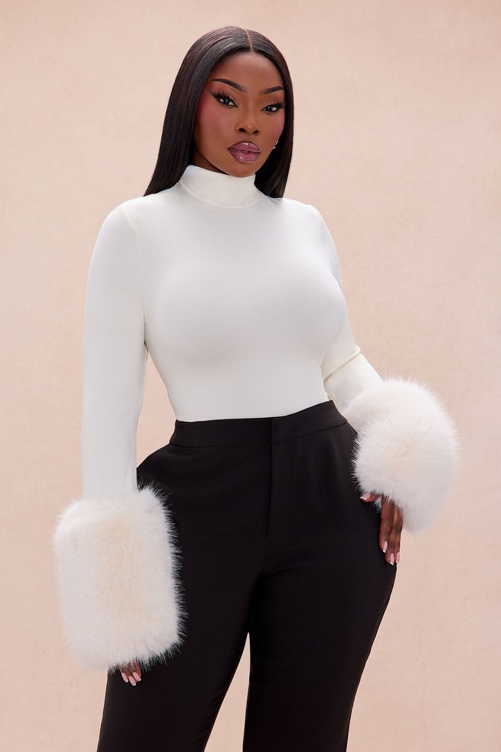 Moscow Fur Bodysuit - Cream