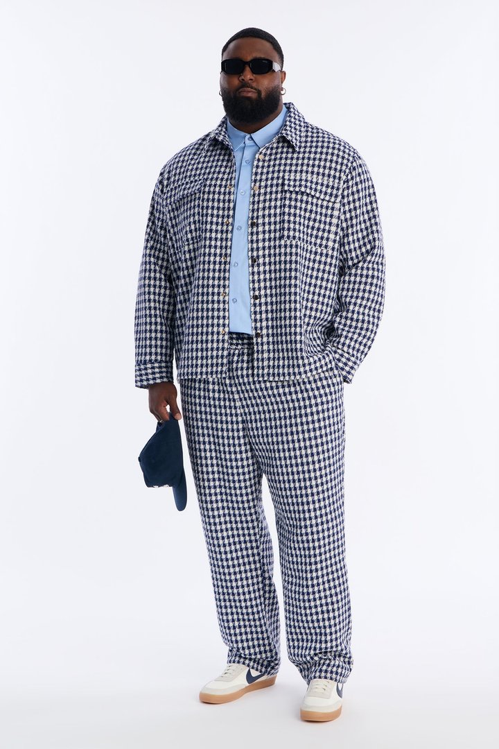 Ludlow Checkered Long Sleeve Button Up Shirt - Blue