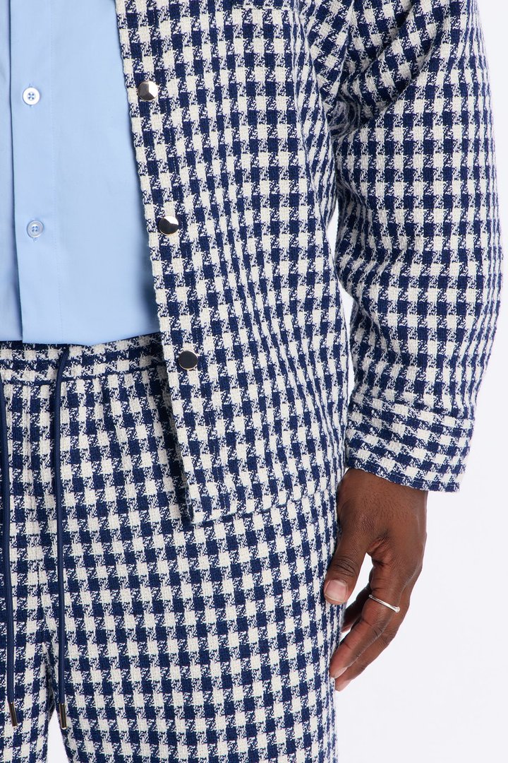 Slim Flare Ludlow Checkered Pant - Blue