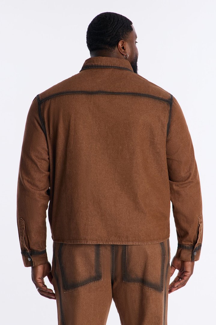 Highland Park Drift Button Up - Brown Combo