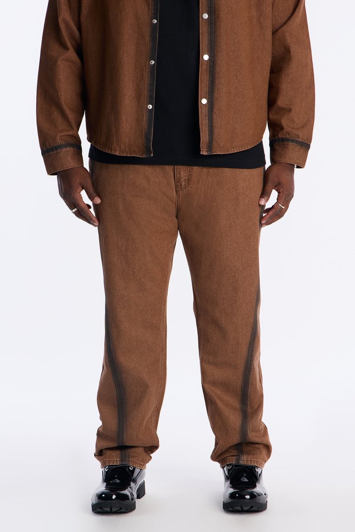 Straight Highland Park Drift Pant - Brown Combo