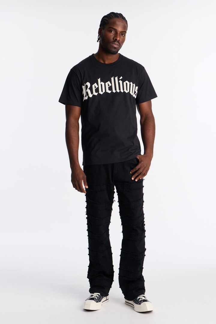Rebellious Forever Short Sleeve Tee - Black