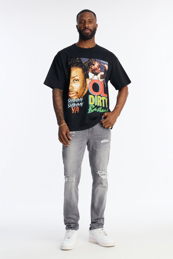 Ol Dirty Bastard SHIMMY SHIMMY YA Premium Short Sleeve Tee - Black