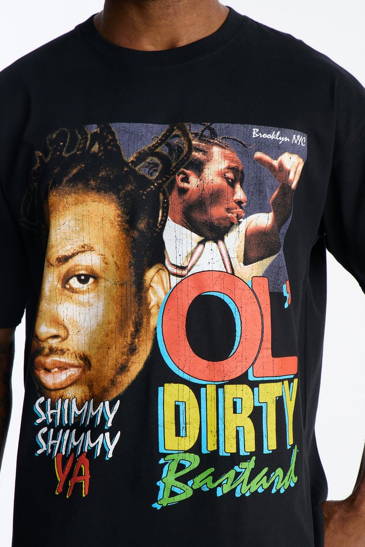 Ol Dirty Bastard SHIMMY SHIMMY YA Premium Short Sleeve Tee - Black