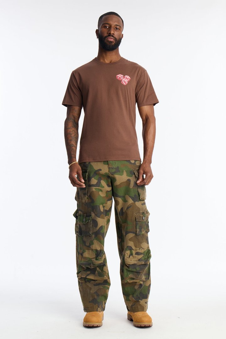 Fearless Risk Takers Short Sleeve Tee - Brown