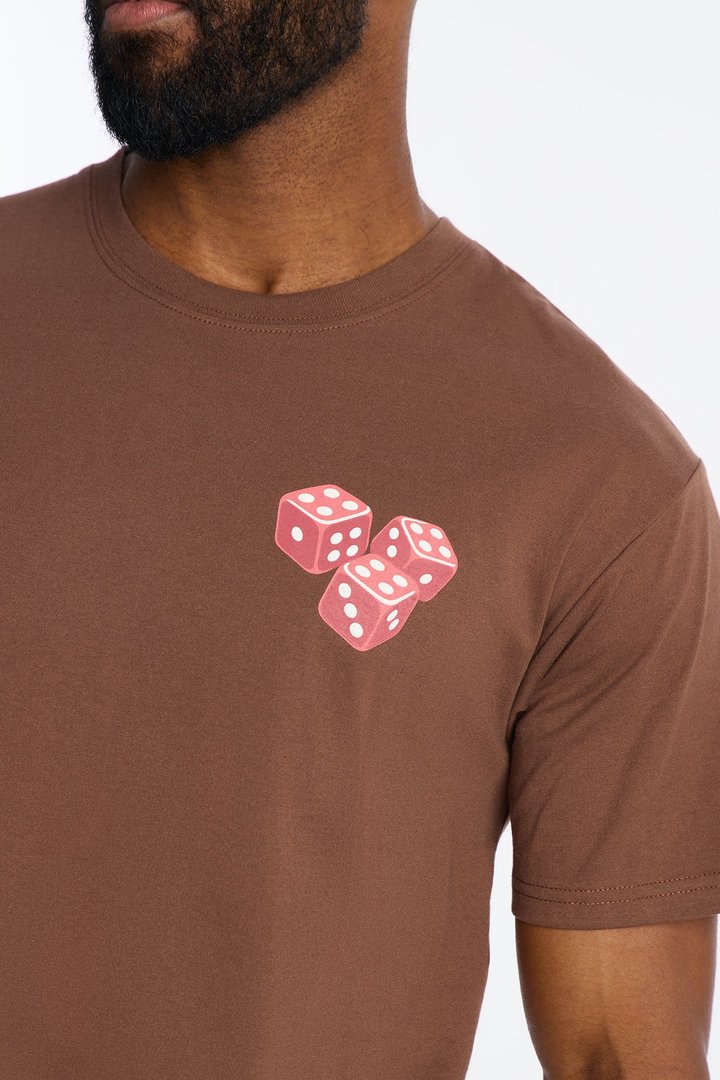 Fearless Risk Takers Short Sleeve Tee - Brown