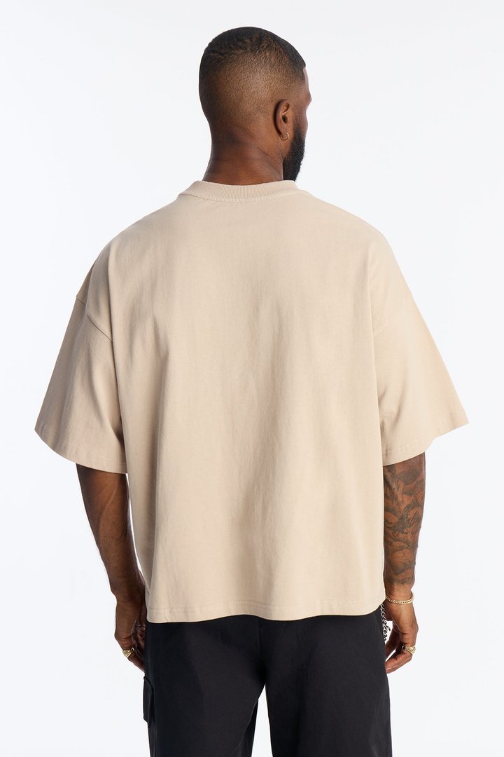 Boxy Heavyweight Tee 240GSM - Tan