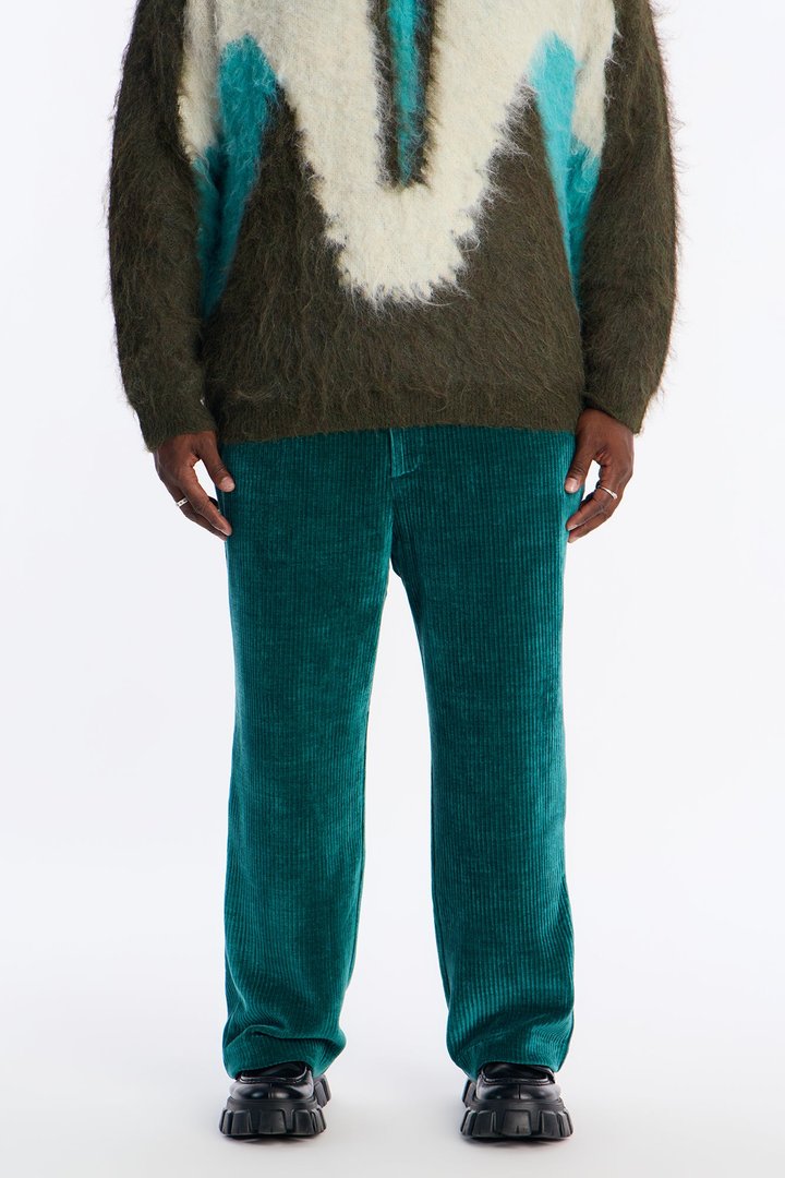 Straight Ashwood Cord Pant - Hunter Green