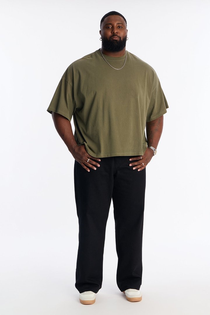 Boxy Heavyweight Tee 240GSM - Olive