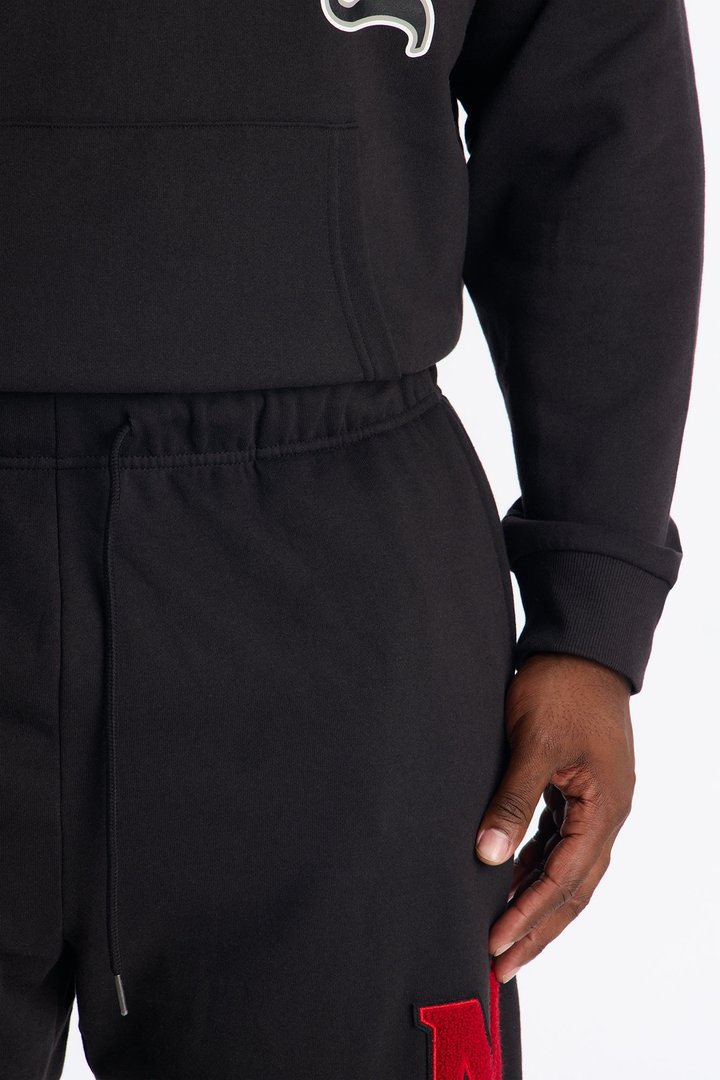 Disney Mickey Patch Wide Fit Sweatpants - Black Wash
