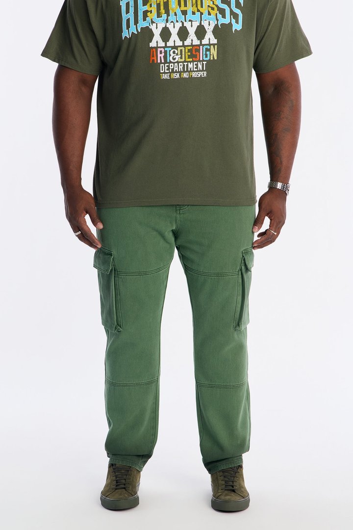 Slim Easy Days Cargo Jean - Sage