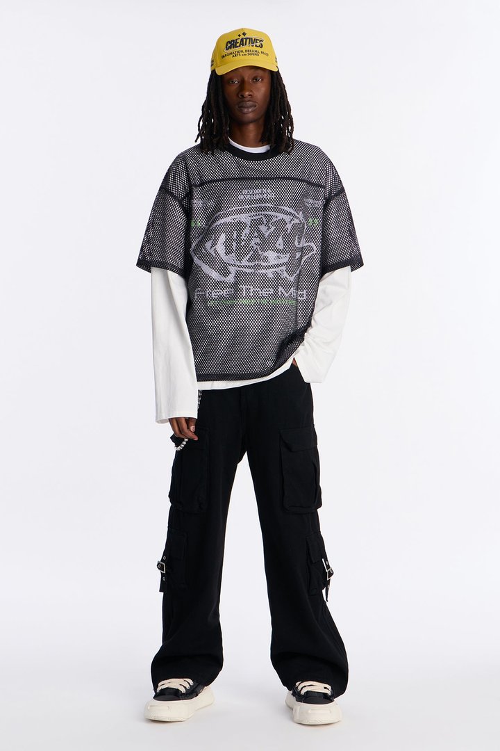 Free The Mind Layered Tee - Black