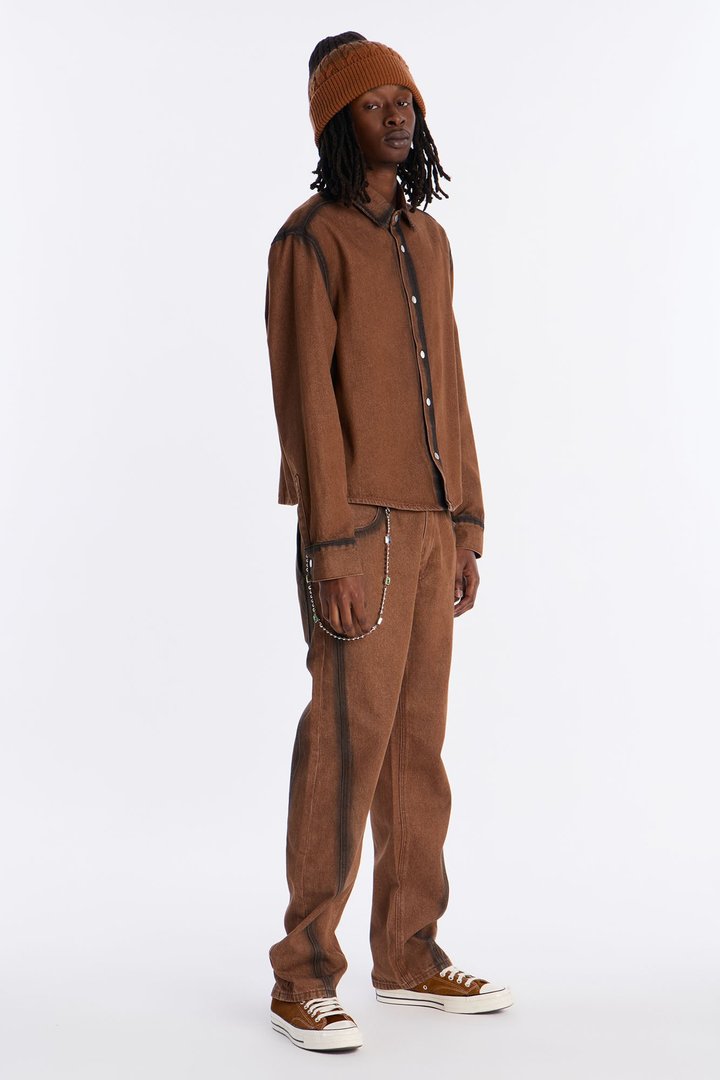 Straight Highland Park Drift Pant - Brown Combo